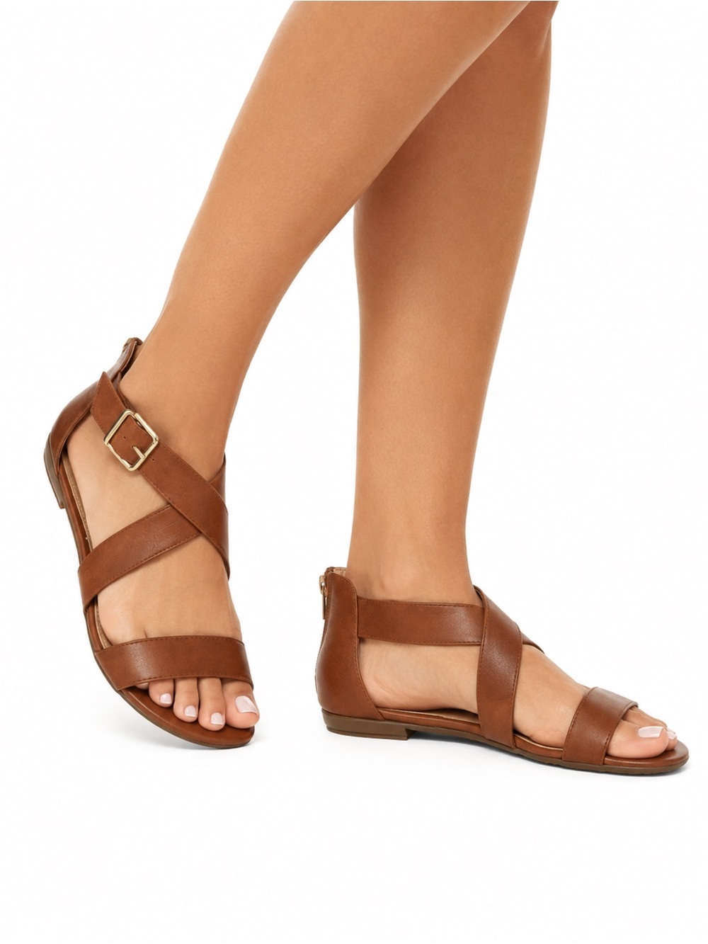 Payless Dexflex Comfort Val Gladiator Brown Sandals Women’s Size 8M NWT